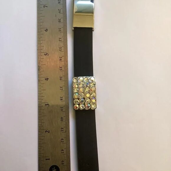 VINTAGE SWAROVSKI Suade/Gemstone Bracelet - Picture 4 of 4